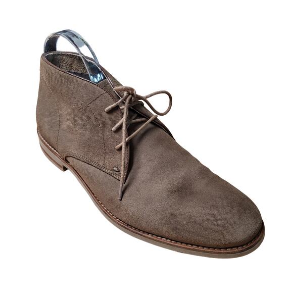 John Varvatos USA Light Brown Suede Lace Up Ankle Chukka Boot Mens Size 10 - Picture 1 of 11